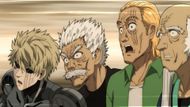 Genos, Bang, and Drunkard (Image Credits: J.C. Staff)
